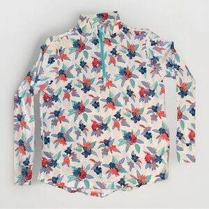 Vera Bradley Women’s Half Zip Pullover M Floral 95% Cotton Stretch Top